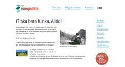 Desktop Screenshot of europadata.se