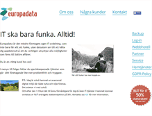 Tablet Screenshot of europadata.se